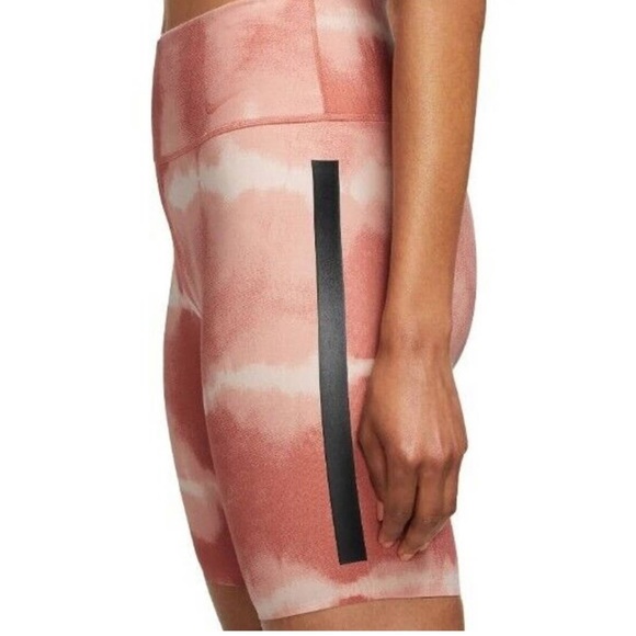 Nike Women's XL One Luxe Dri-FIT 7" Mid-Rise Printed Training Shorts DO7814-827 - Picture 3 of 10